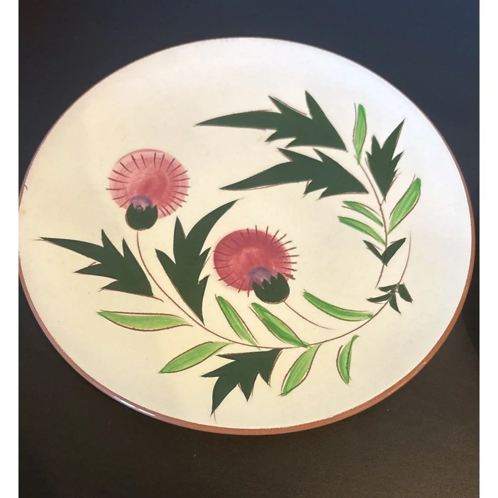 Stangl Pottery Pink THISTLE 2 Salad Plates - 8
